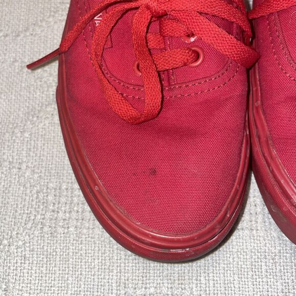 Vans Women’s Skateboard Shoes Size 8.5 M Red Athleisure Outdoors Casual - Picture 8 of 12